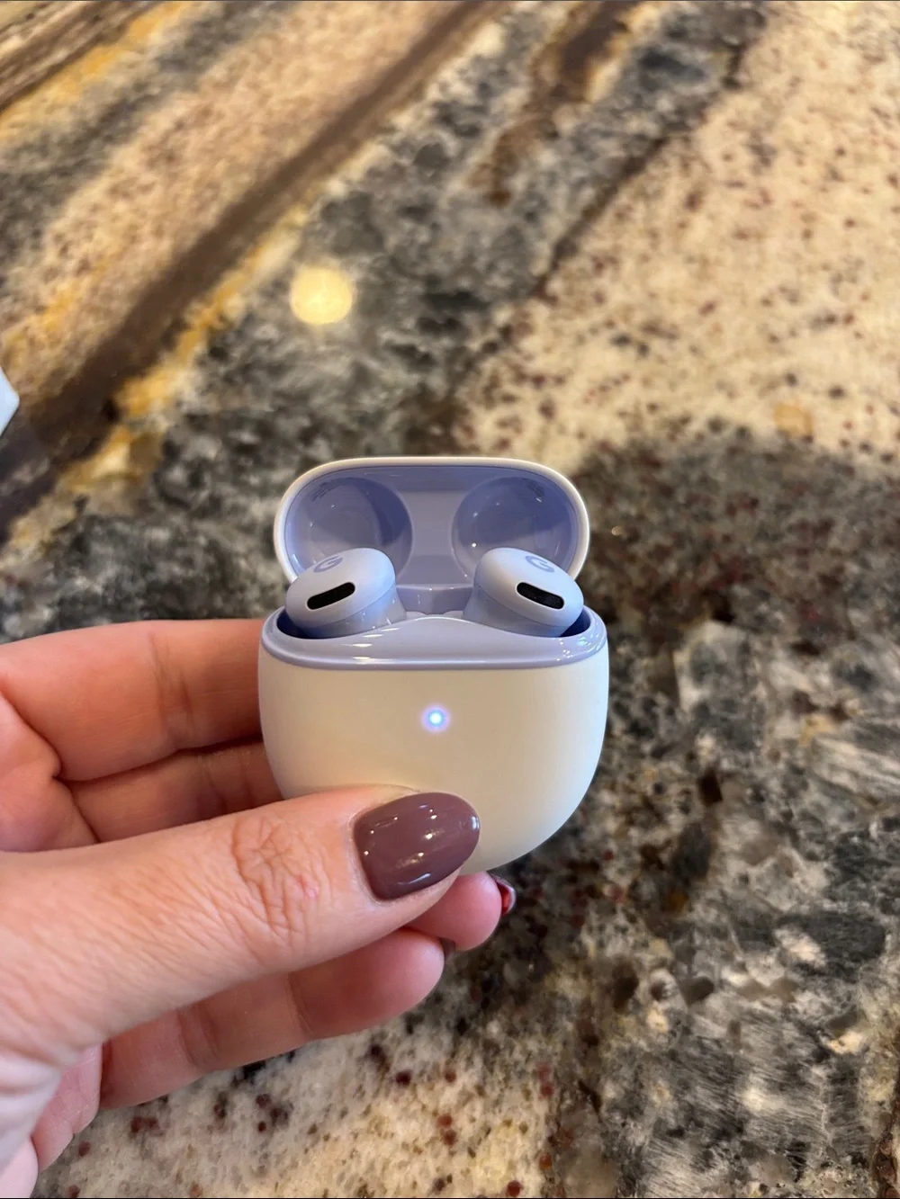 google Pixel Buds in Iris and White Charging Case NWT